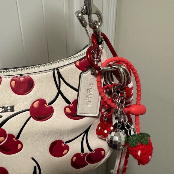 Coach Cherry Terry Shoulder Bag - Picture 6 of 11